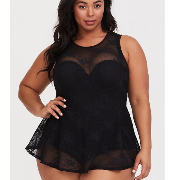 Torrid LACE PUSH-UP STRAPLESS SHAPING Swimsuit - Picture 2 of 5